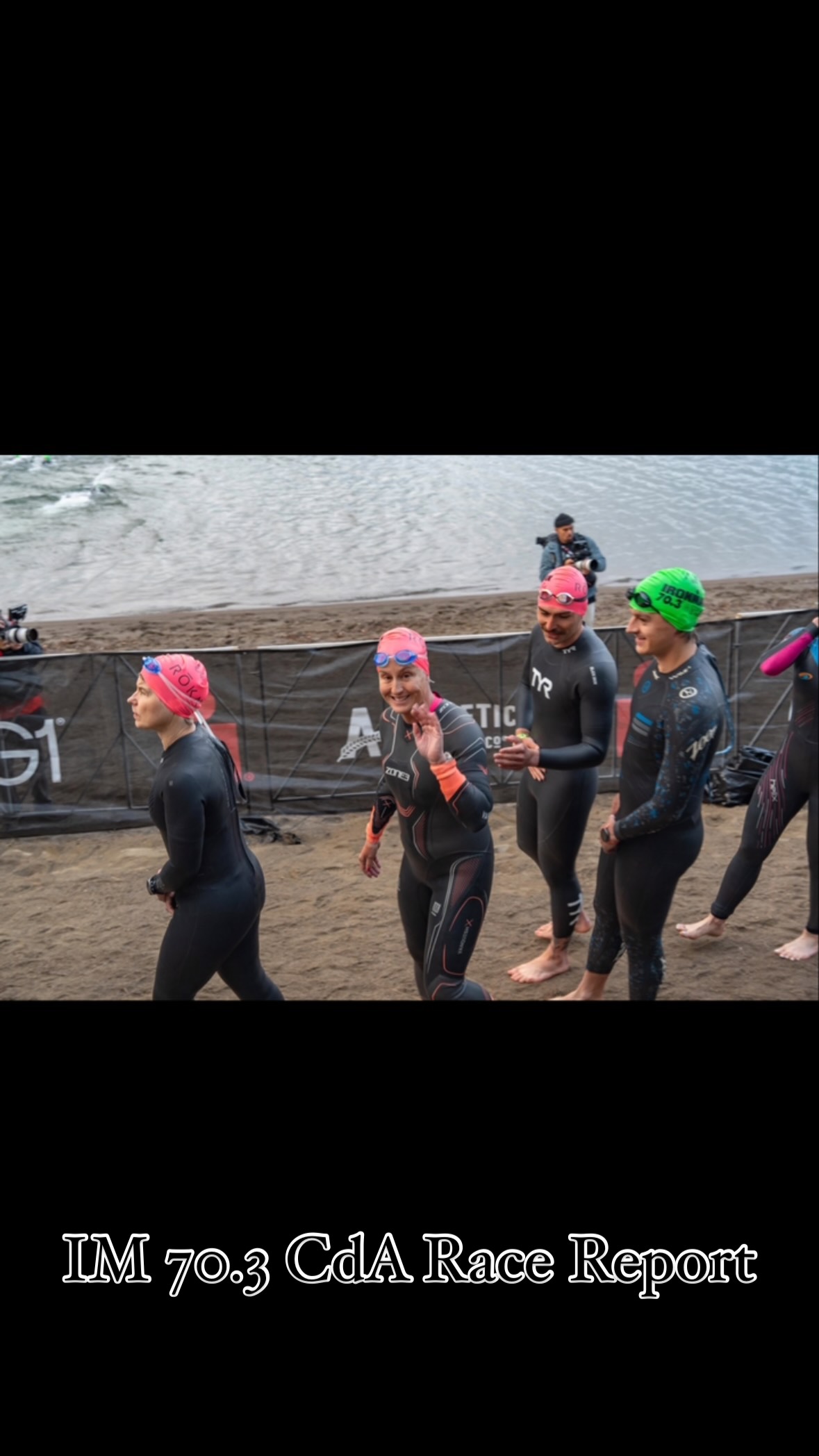 70.3 Coeur d’Alene Race Report- Part 2

Race Day! (my apologies- this is longer than I anticipated)

I woke up at 3:45 AM (the absolute worst part of racing triathlon), ate my usual English muffin, PB and chocolate milk. My race-day nerves were definitely present, but I found it easier to eat than I normally do. John and I made sure we had all of our stuff, and then Lars drove us down to the transition area. I got into transition a little before 5. Courtney was already there, so we chatted a bit. She gave me a piece of mylar to put under my tri suit to help keep me warm on the bike, which I was eternally grateful for. 

It was 47 degrees, and cloudy. I’ve never come into transition with flannel PJ pants, a t-shirt, sweatshirt, puffy jacket and beanie in my 24 years of doing this crazy sport! But at least it wasn’t windy. Because of the clouds, I knew I’d be chilly coming out of the water, and I needed to be prepared. So, I layed out my vest, arm warmers, wool socks and the gardening gloves. I then filled my front bottle with water, double checked my run gear, took off all of those clothes, grabbed my wetsuit, swim cap and goggles, and headed off to locate Lars. 

I walked toward the lake, and quickly found Lars.  I put on the bottom part of my wetsuit, chatted a bit, kissed him goodbye, and walked toward the swim staging area. I lined up in the 33-35 min swim finish time (which is normal for me), and waited to be walked on the beach by the volunteers. When I got to the beach, I saw Lars again taking photos, which immediately calmed my nerves and made me focus. Lake CdA is absolutely gorgeous (not far behind Lake Taupo), and I was really looking forward to getting the race underway!

Continued in comments ⬇️