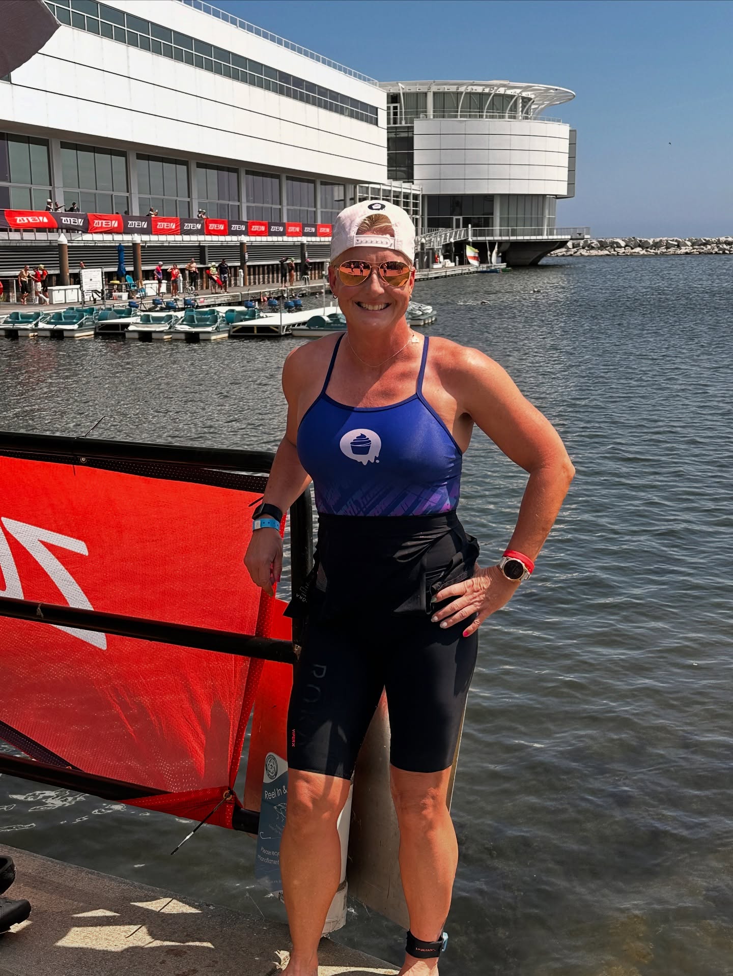 Practice swim done, and now it’s time to race! It’s been a hot minute since I’ve raced USAT Nationals because I turned my attention to long course racing and stayed there. 

But now it’s time to go into anaerobic hell and see what I can do! I will never take my success in this sport for granted, and I’m feeling super blessed just to be here. 😊

Tomorrow is the Olympic distance, and Sunday is the sprint. It’s humidAF here in Milwaukee, but I’ll be fine. At least I don’t have to run a half marathon at the end! 🫠

Oh, and the water is 1 degree over being wetsuit legal. Please pray it stays that way!! 

Thanks a million to @kaylabowker_ for getting me through this week, both mentally and physically. You’re the best! ❤️

#fitover40 #fitover50 #fitnessmotivation #fatlosscoach #triathlete #triathlon #swimbikerunworld #igettodothis #womeninspiringwomen #womenwhotri @the.cupcake.cartel #fueledbyinfinit