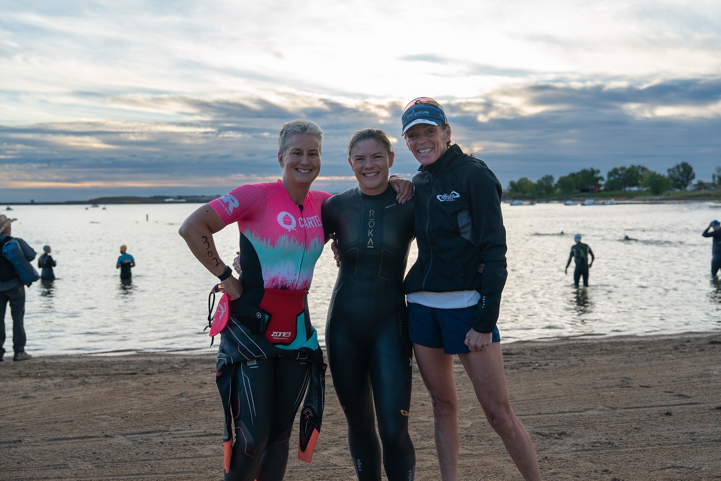 So yesterday was another day of firsts. 

The first one: I raced an Olympic-distance aquabike. It consisted of a .9 mile swim and a 29-mile bike (bike was a tad longer than normal because of the course layout- they are usually 24 miles). I’m not gonna lie- it was great to be able to rack the bike and not run! 😆 

The swim was a mess. Not enough buoys, so sighting was really hard. And then add the sun directly in my face. I made it to the first buoy fine, but I sighted on the wrong #2 buoy, so I had to make a sharp left to get back on course. I wasn’t the only one. At least the water temp was perfect, and no wind. 

The bike was uneventful, except for the fact that my legs were still trashed from Thursday’s TT (and all of the rest of the training I’ve been doing). I didn’t have a lot of power- that’s for sure! There weren’t a lot of athletes participating in the race, so the course wasn’t crowded. However, there were hardly any marshalls at each intersection, which made me really nervous. I feel lucky that I wasn’t hit by some random car pulling out onto the course. 😮‍💨

The second one: I actually finished 2nd overall female! 🥳 I likely would’ve won if I hadn’t lollygagged in transition, and if I’d had any power in my legs. All in all, it was a good day and I’m so happy I decided to do the race. 

I still have a LOT of work to do to get my foundation back, and I also need to do more VO2 max intervals so my body learns how to flush out the lactic acid quicker. Thanks to Coach Kayla for everything you’ve done for me so far, and to Lars for the fantastic pics. Not sure if this will be the end of my season, or if I’m gonna race 70.3 Indian Wells in December…. 🤔

#perimenopausalathlete #fitover50 #thisis53 #triathlete #triathlon_in_the_world #aquabike #swimbike #wegettodothis @the.cupcake.cartel @kaylabowker_