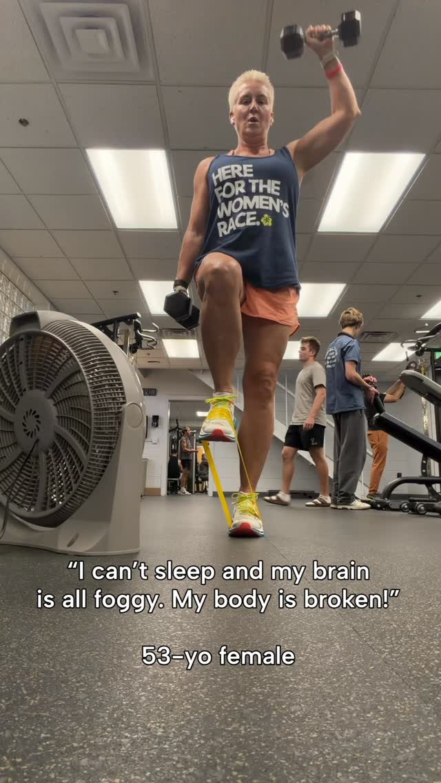 Other than increasing protein intake, these are my top 3 pieces of advice that I give to all of my clients when they start working with me: 
💪🏼 Lifting heavy isn’t optional—it’s essential for hormonal health, muscle preservation, and long-term strength after 40. After age 30, muscle mass can decline by 3-5% per decade. Strength training helps preserve and rebuild muscle, maintaining strength and a higher resting metabolic rate. It also increases bone mineral density, significantly lowering the risk of fractures and osteoporosis. 
🫘 Fiber binds to excess estrogen in the gut, preventing its reabsorption and promoting its removal from the body. This can help lower circulating estrogen levels. High-fiber foods are more filling, which can increase feelings of fullness and reduce appetite. This is particularly helpful for managing weight gain, which is oh so common in perimenopause and menopause. 
🦠 Your gut microbiome (all those trillions of bacteria living in your digestive tract) plays a huge role in how your body processes and balances hormones like estrogen and progesterone. When that balance gets disrupted — from stress, processed foods, lack of sleep, or even antibiotics — it can trigger perimenopausal symptoms: fatigue, weight gain, mood swings, and brain fog.
If you find yourself struggling through perimenopause and don’t know where to turn, comment PODCAST below and I’ll send you the link to my new, private podcast called “Medaling in Menopause.” 
The podcast is an all-encompassing guide; a roadmap to regaining control of your body. 
Remember- you’re not alone and it’s OK to ask for help 🩷
#selfcare #womenover40 #fitover50 #hormonehealth #perimenopausehealth #perimenopausesupport #menopausewellness #enduranceathlete #fatlosscoach #triathlete